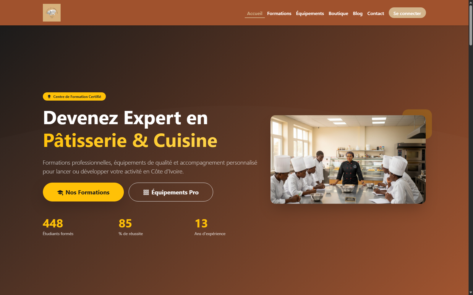 Capture d'écran du site Institut Taly